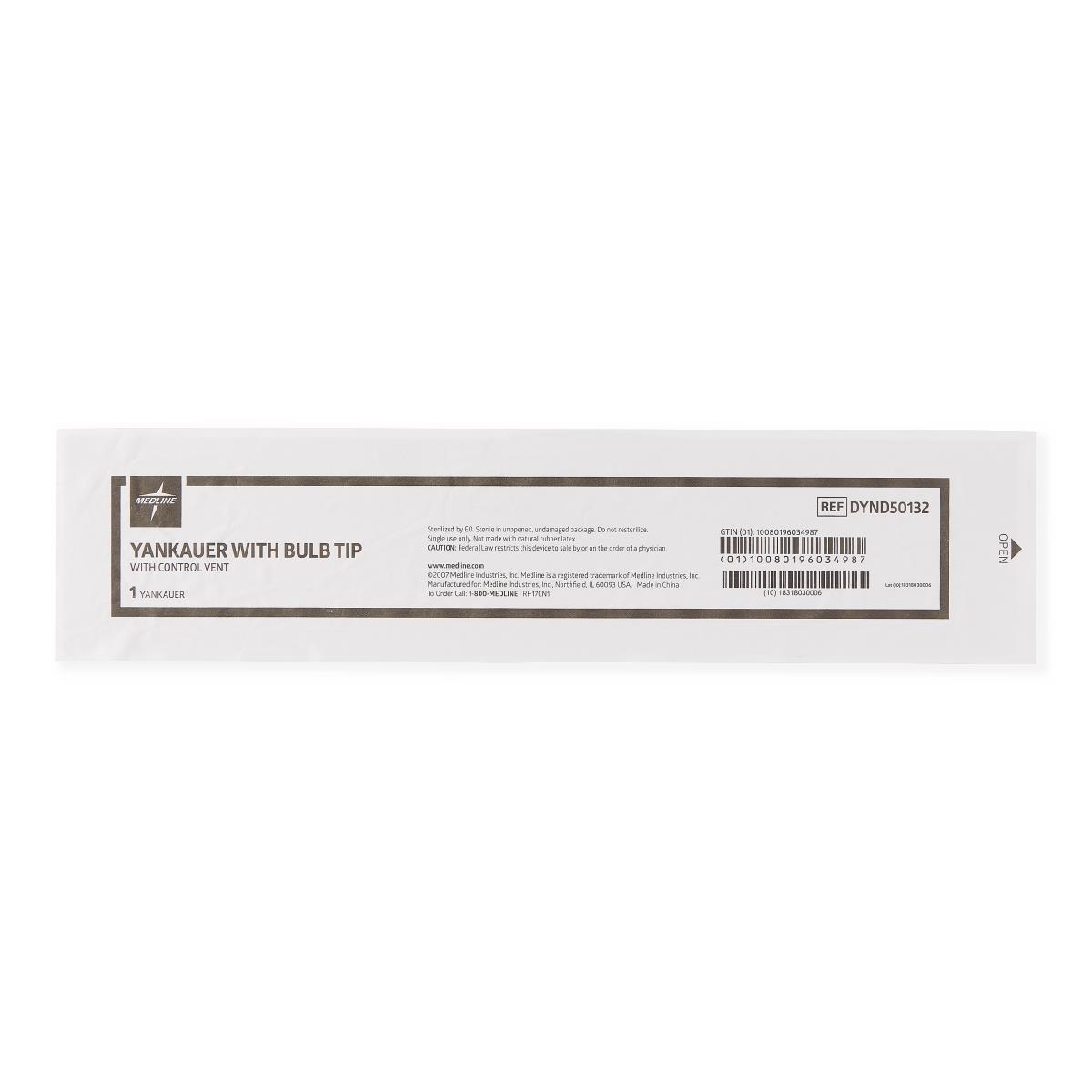 Medline Sterile Bulb Tip Yankauers