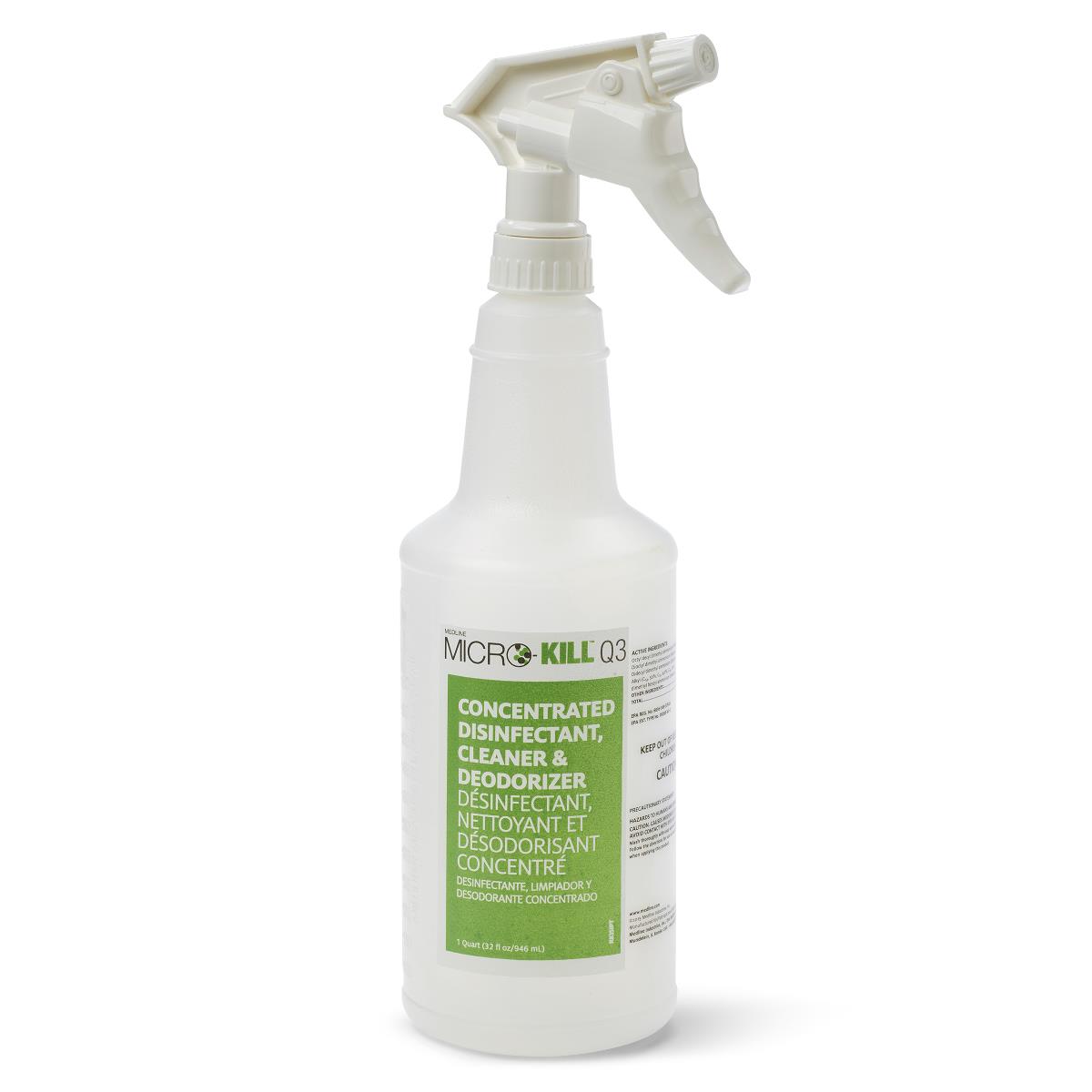 Medline Micro-Kill Q3 Concentrated Disinfectant, Cleaner and Deodorizer