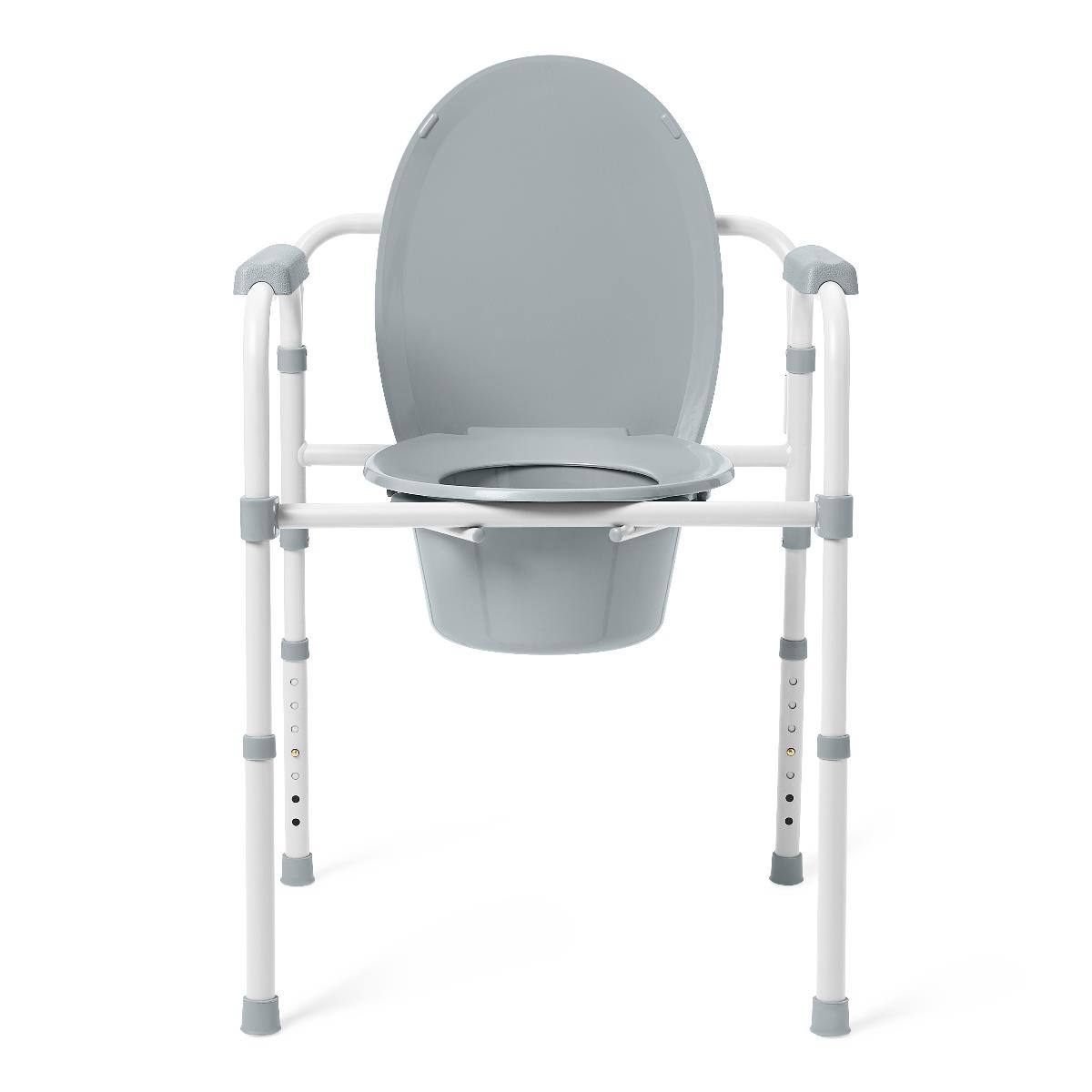 Medline Steel 3-in-1 Folding Elongated Commodes