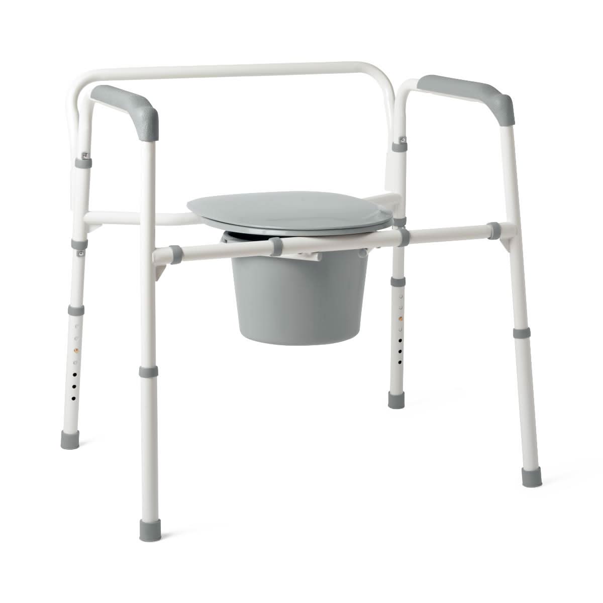 Medline Bariatric Steel Folding Elongated Commodes