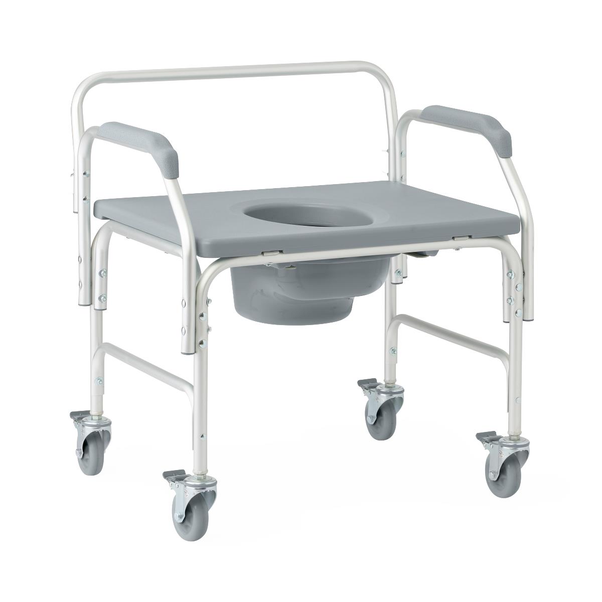 Medline Aluminum Commodes with Locking Casters