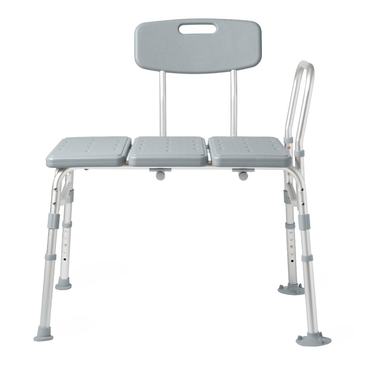 Medline Bath Transfer Benches with Reversible Backrest and Sidearm