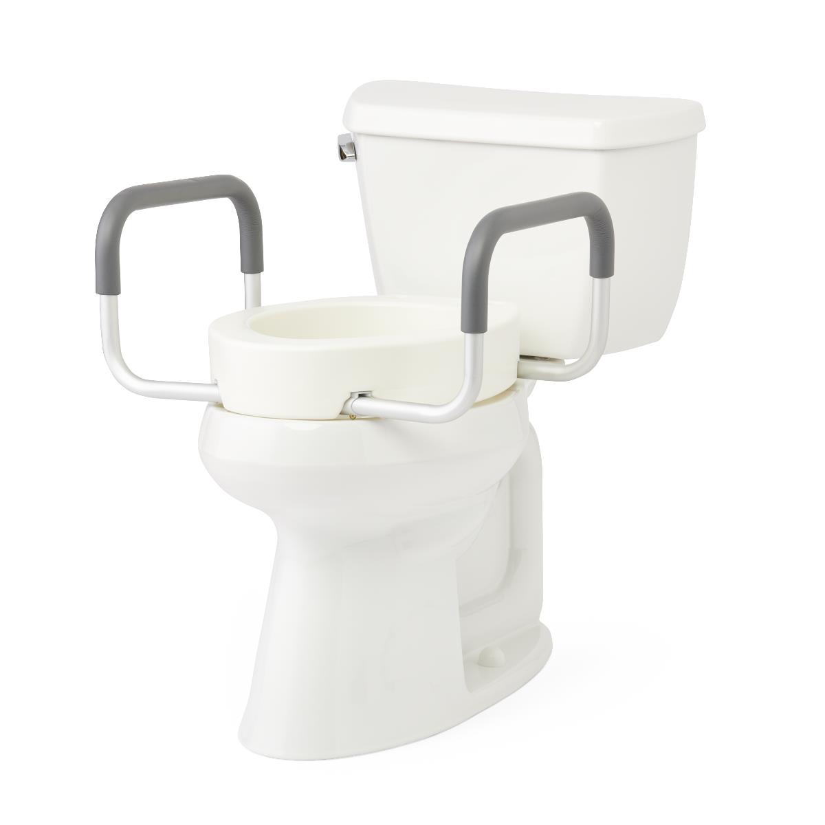 Medline Padded and Arm-Support Raised Toilet Seat Risers