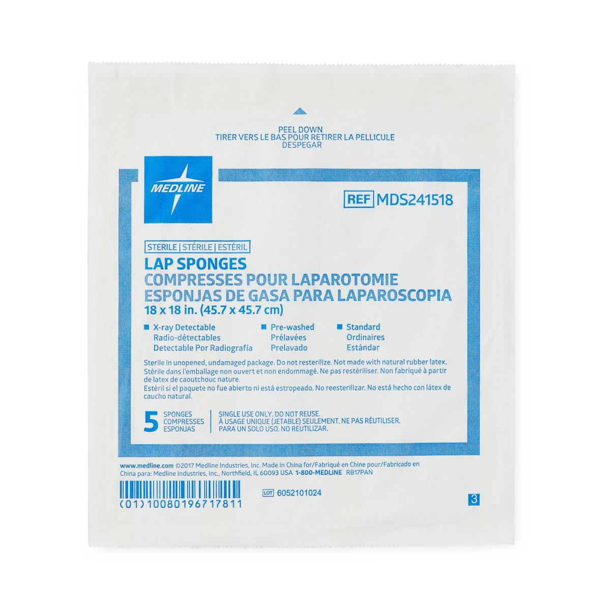 Medline X-Ray Detectable Laparotomy Sponges