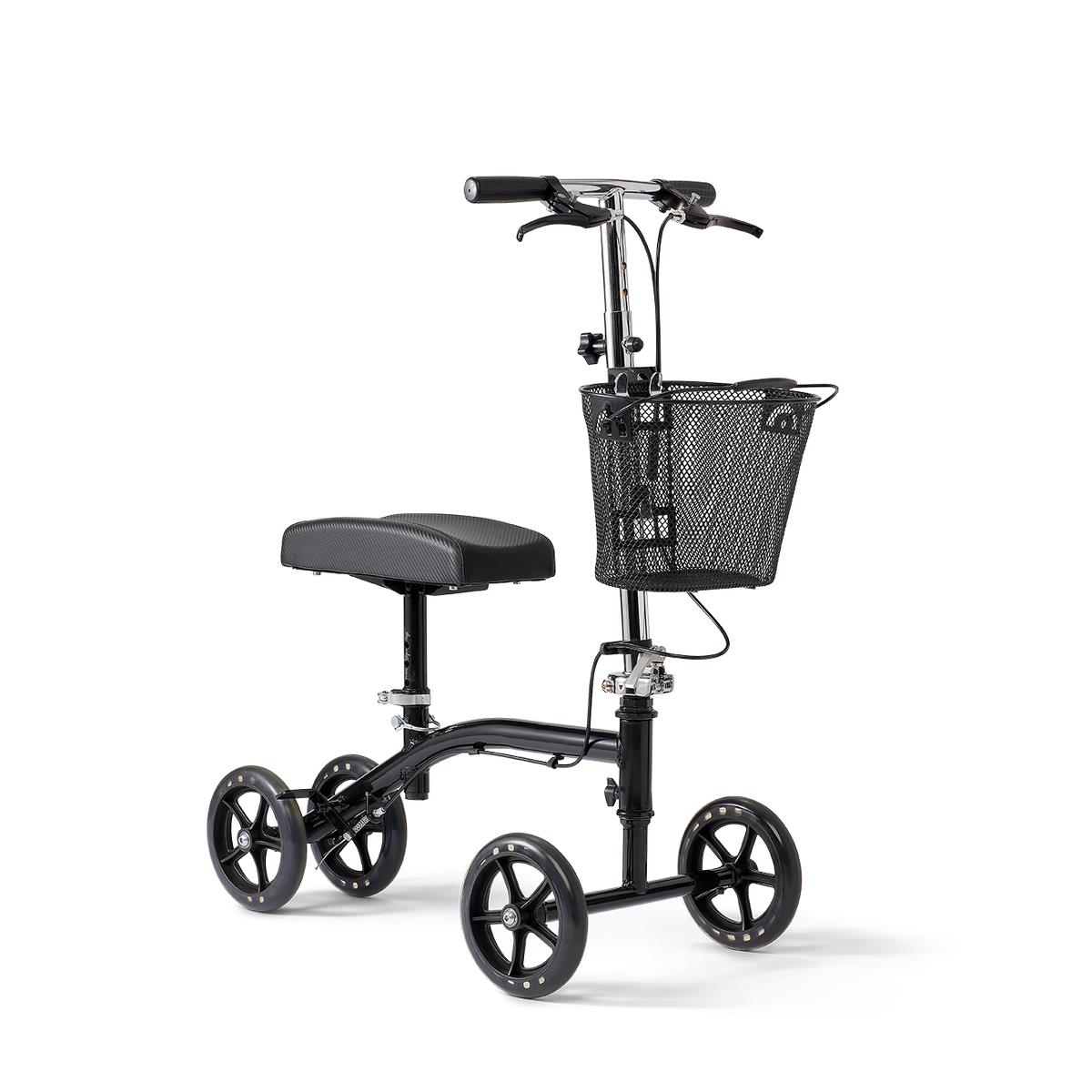 Medline Gen 4 Standard Knee Walker with Dual Hand Brakes and Basket