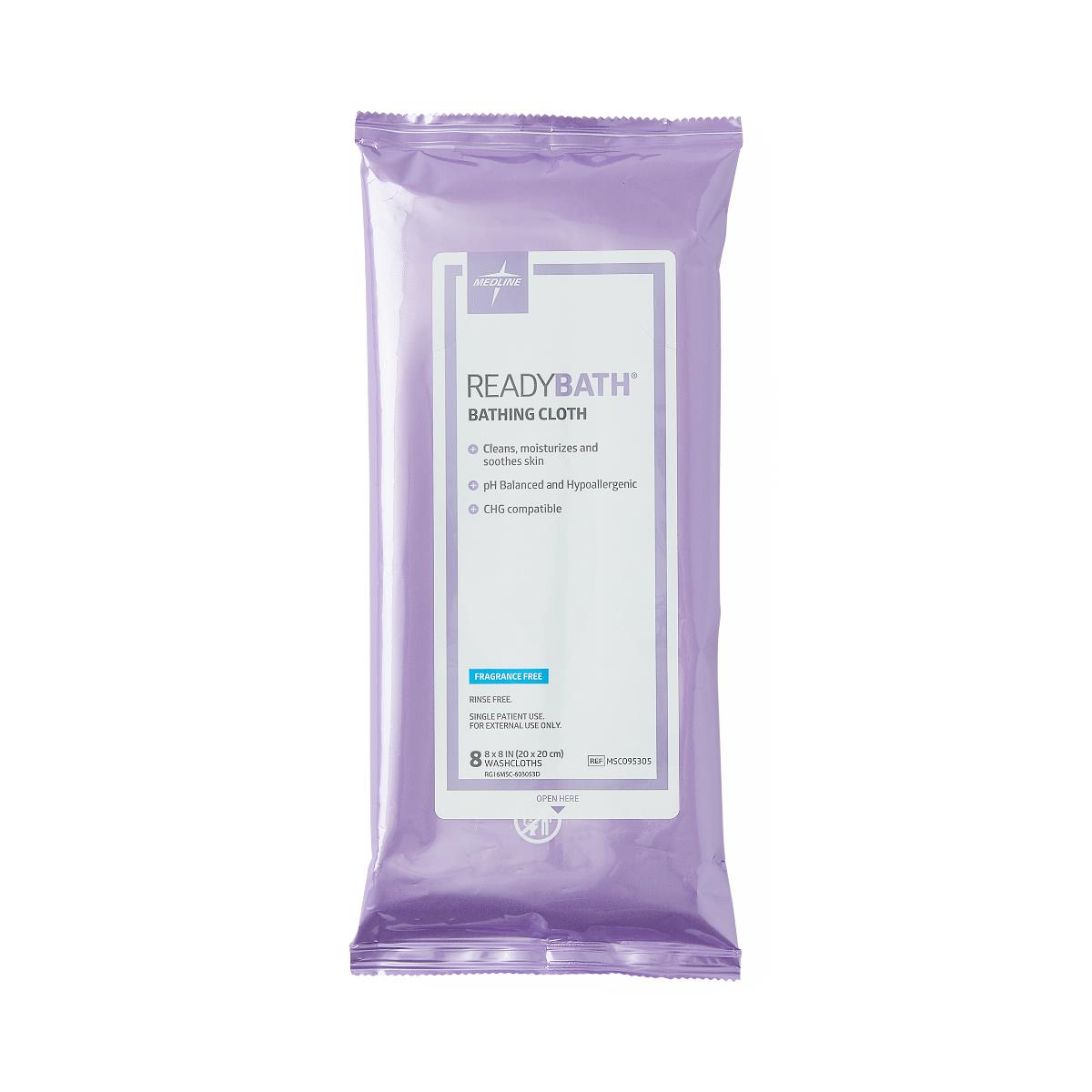 Medline ReadyBath Total Body Cleansing Standard Weight Washcloths