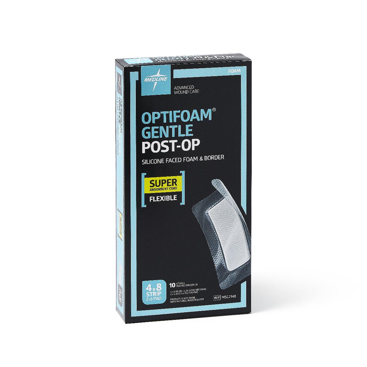 Medline Optifoam Gentle Post-Op Foam Wound Dressings