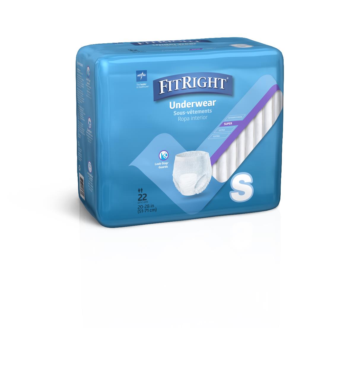 Medline FitRight Super Adult Incontinence Underwear