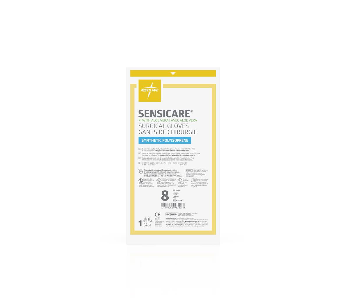 Medline SensiCare PI with Aloe Surgical Gloves