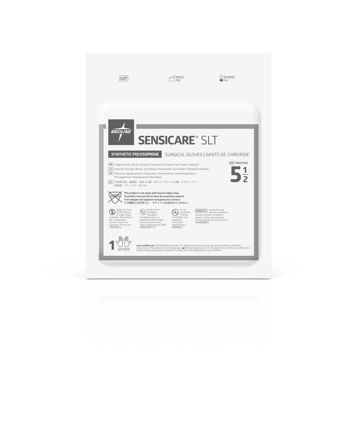 Medline SensiCare PI SLT Surgical Gloves