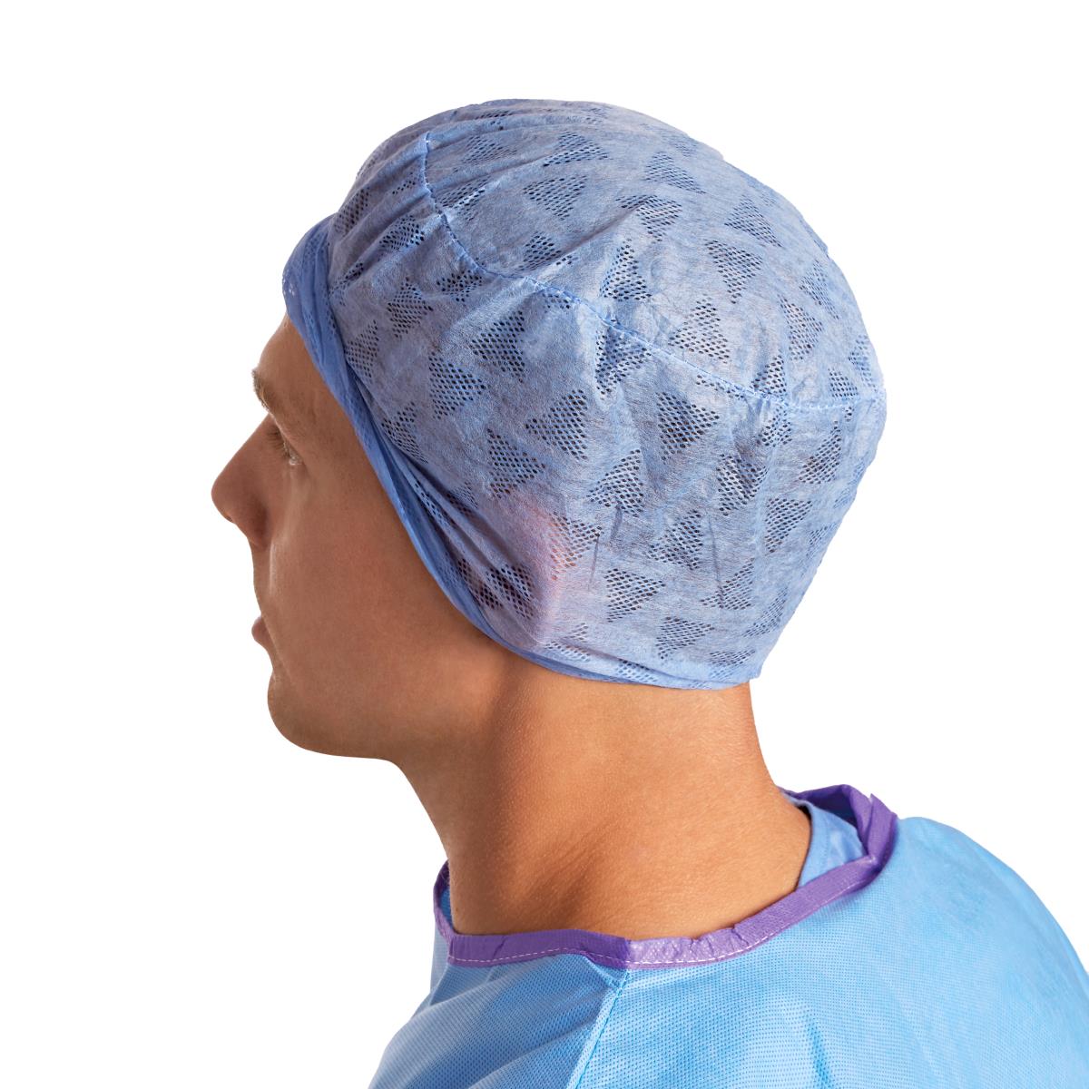 Medline Disposable Elastic Back Surgical Caps