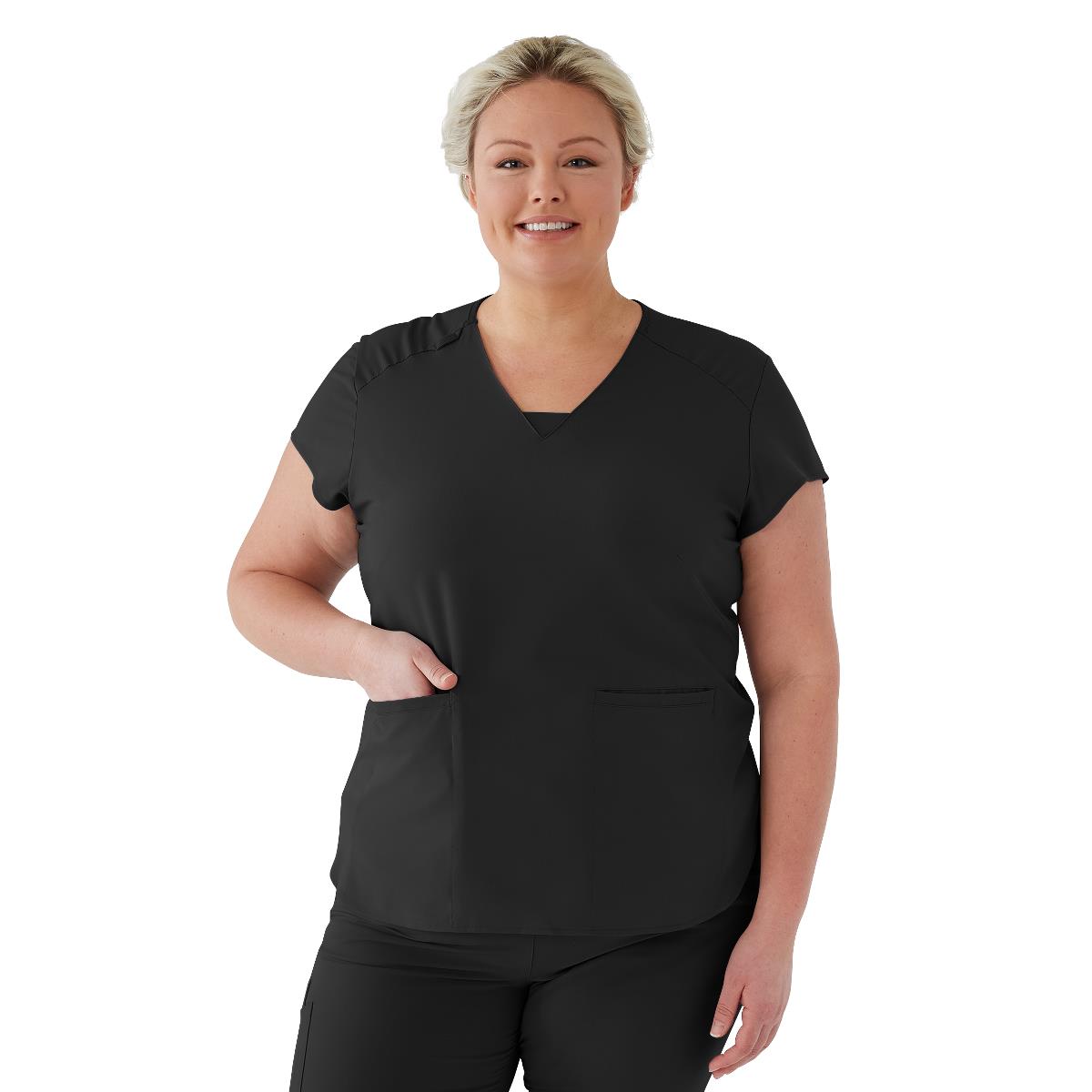 Medline Monroe AVE Women's V-Neck Tunic Style Scrub Tops (Style 4805)