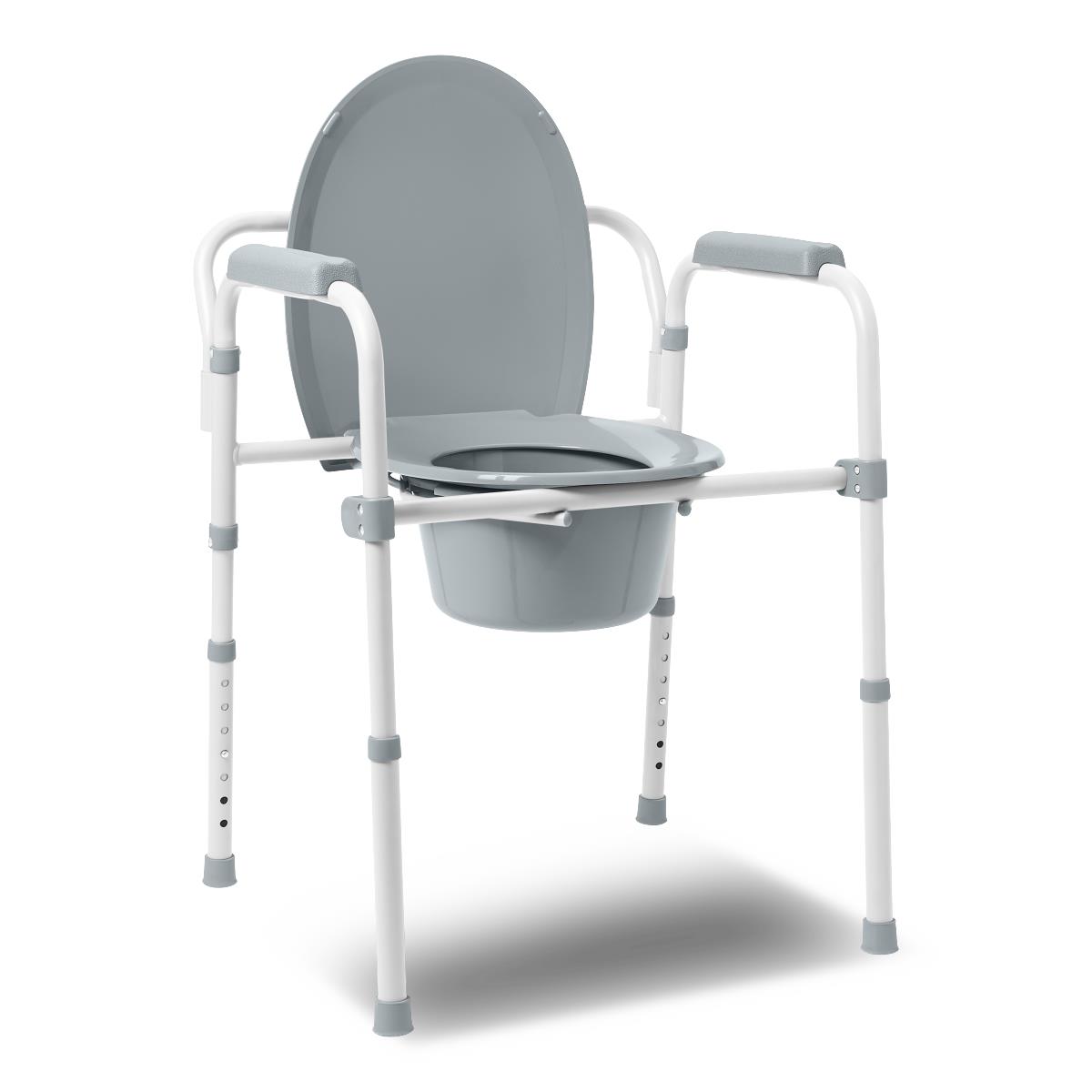 Medline Steel 3-in-1 Folding Elongated Commodes