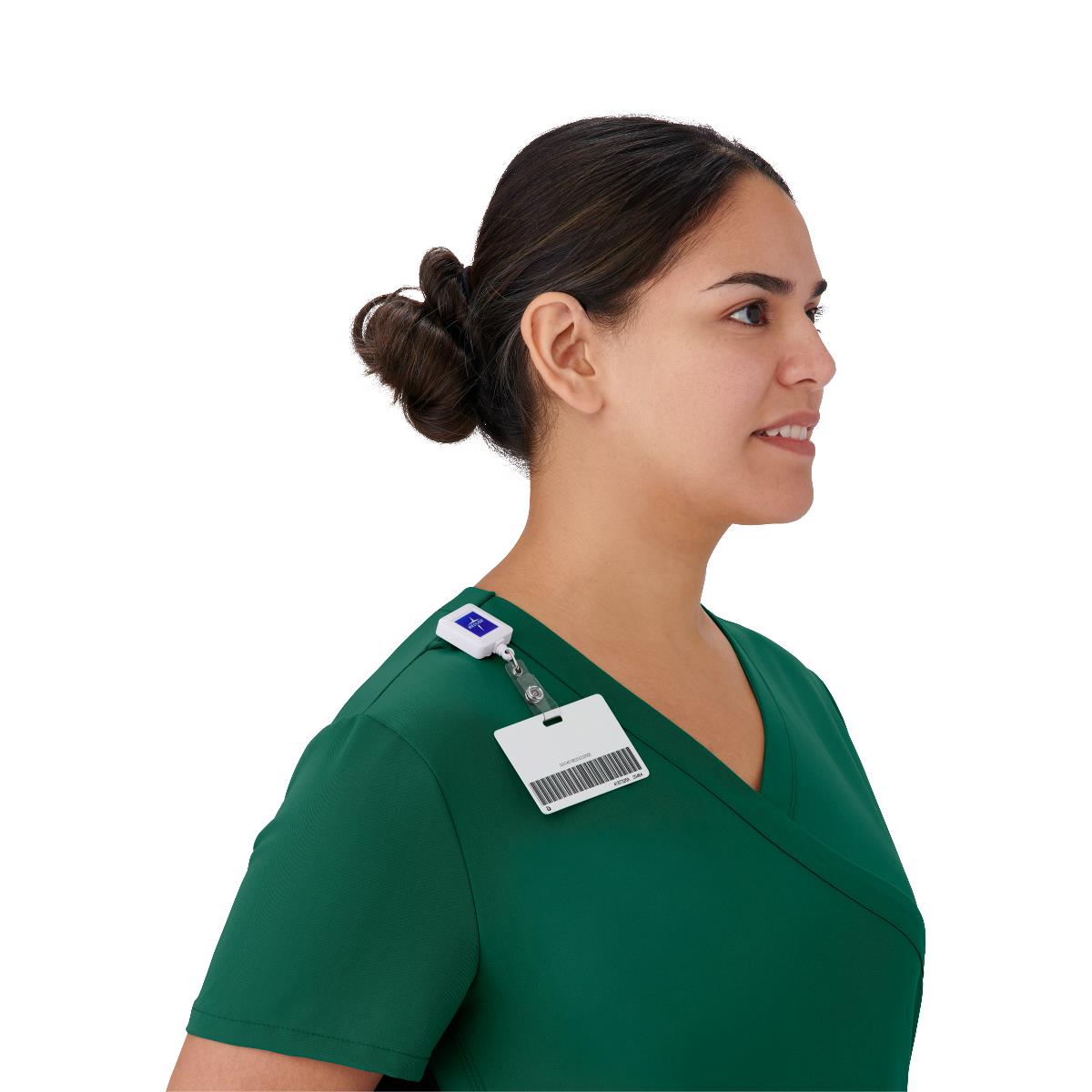Medline Staten AVE Women's Yoga-Style Scrub Tops with Zipper Pockets (Style 4865)