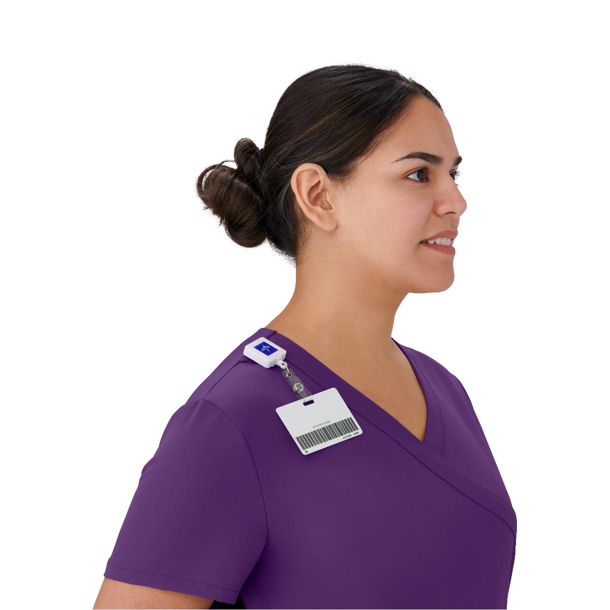 Medline Staten AVE Women's Yoga-Style Scrub Tops with Zipper Pockets (Style 4865)