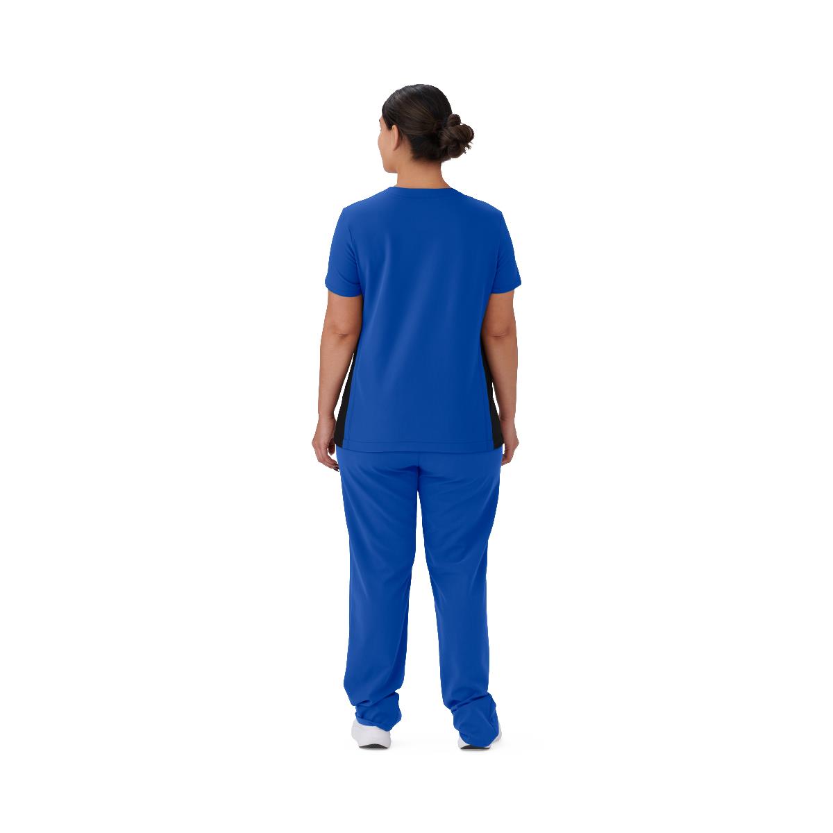 Medline Staten AVE Women's Yoga-Style Scrub Tops with Zipper Pockets (Style 4865)