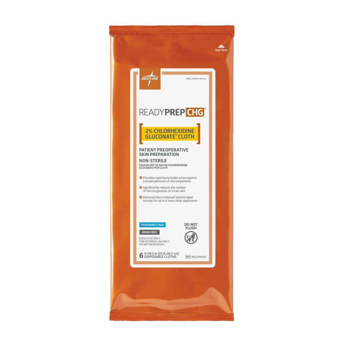 Medline ReadyPrep CHG 2% Chlorhexidine Gluconate Cloths