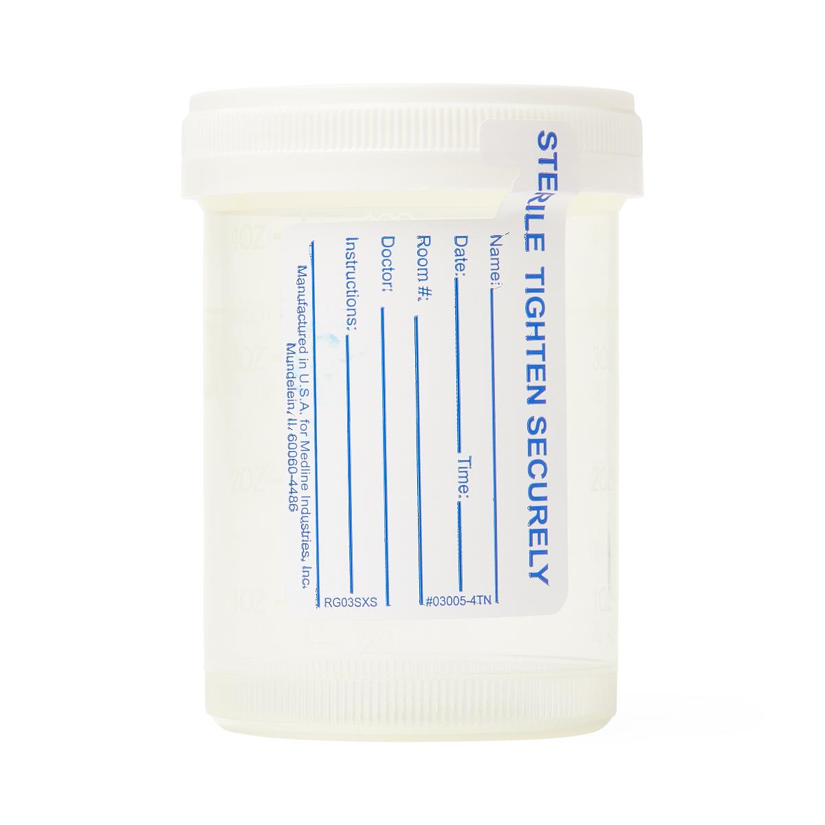 Medline Specimen Containers with Tamper-Evident Label
