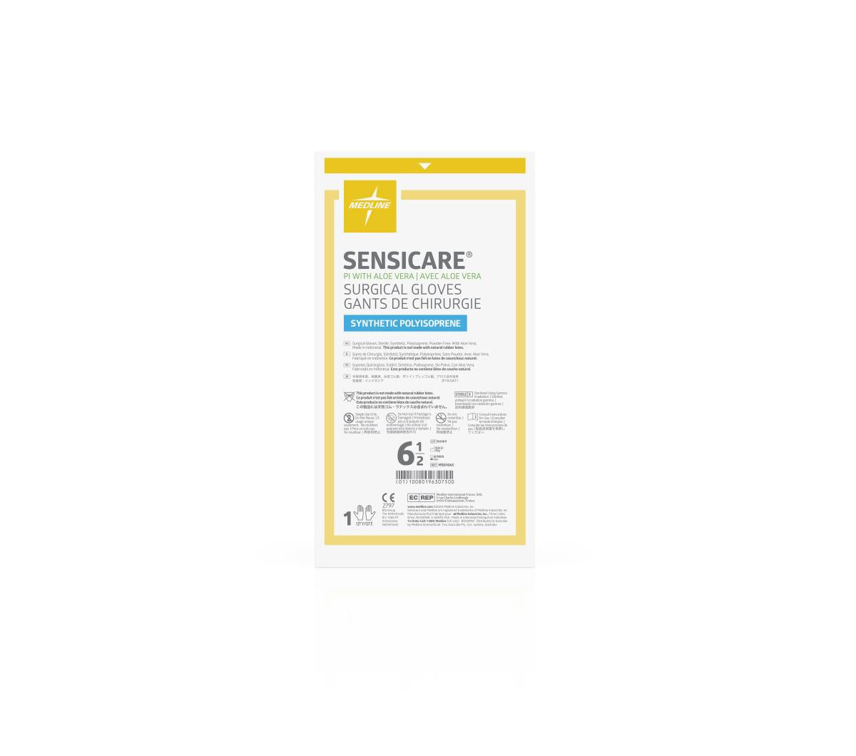 Medline SensiCare PI with Aloe Surgical Gloves