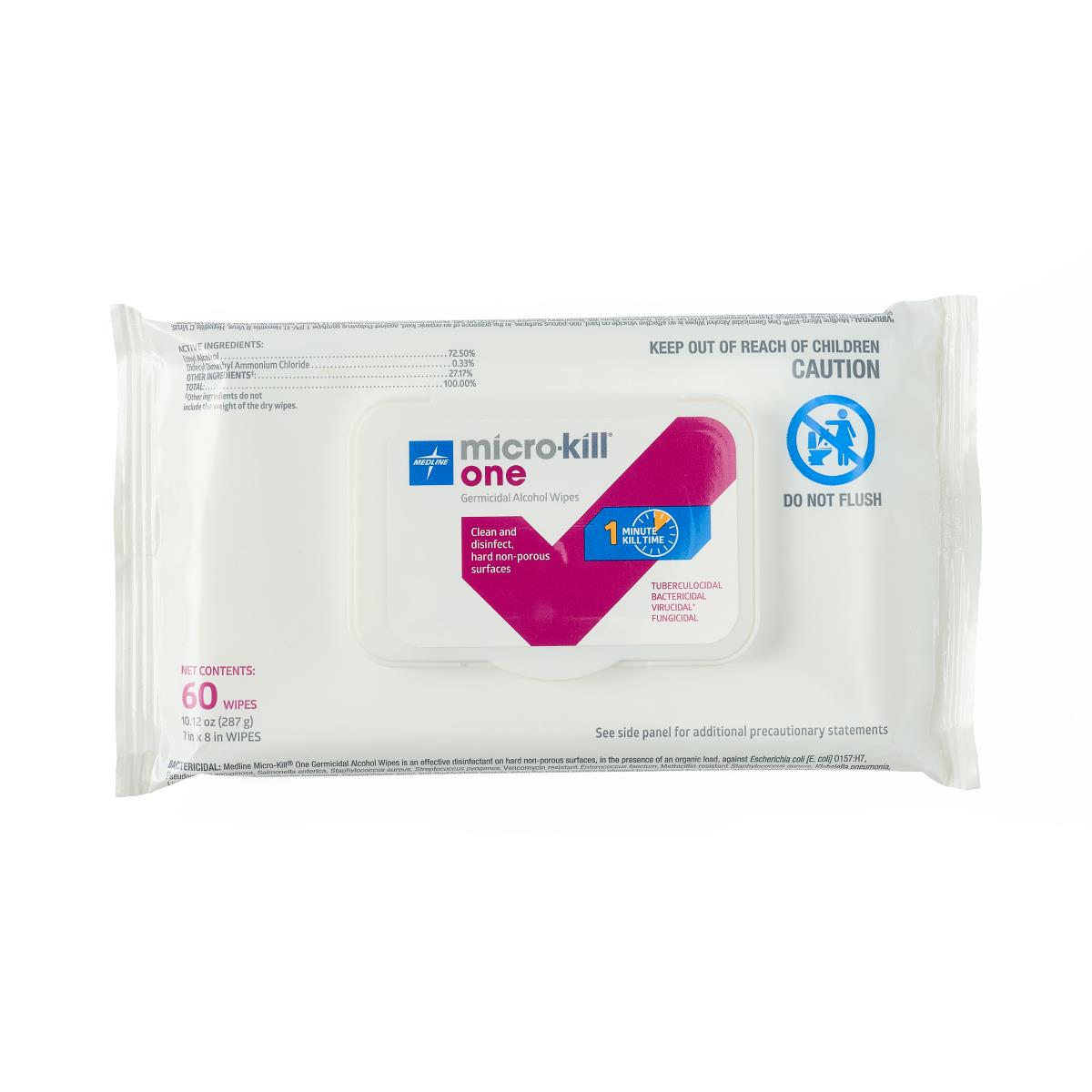 Medline Micro-Kill One Germicidal Alcohol Wipes