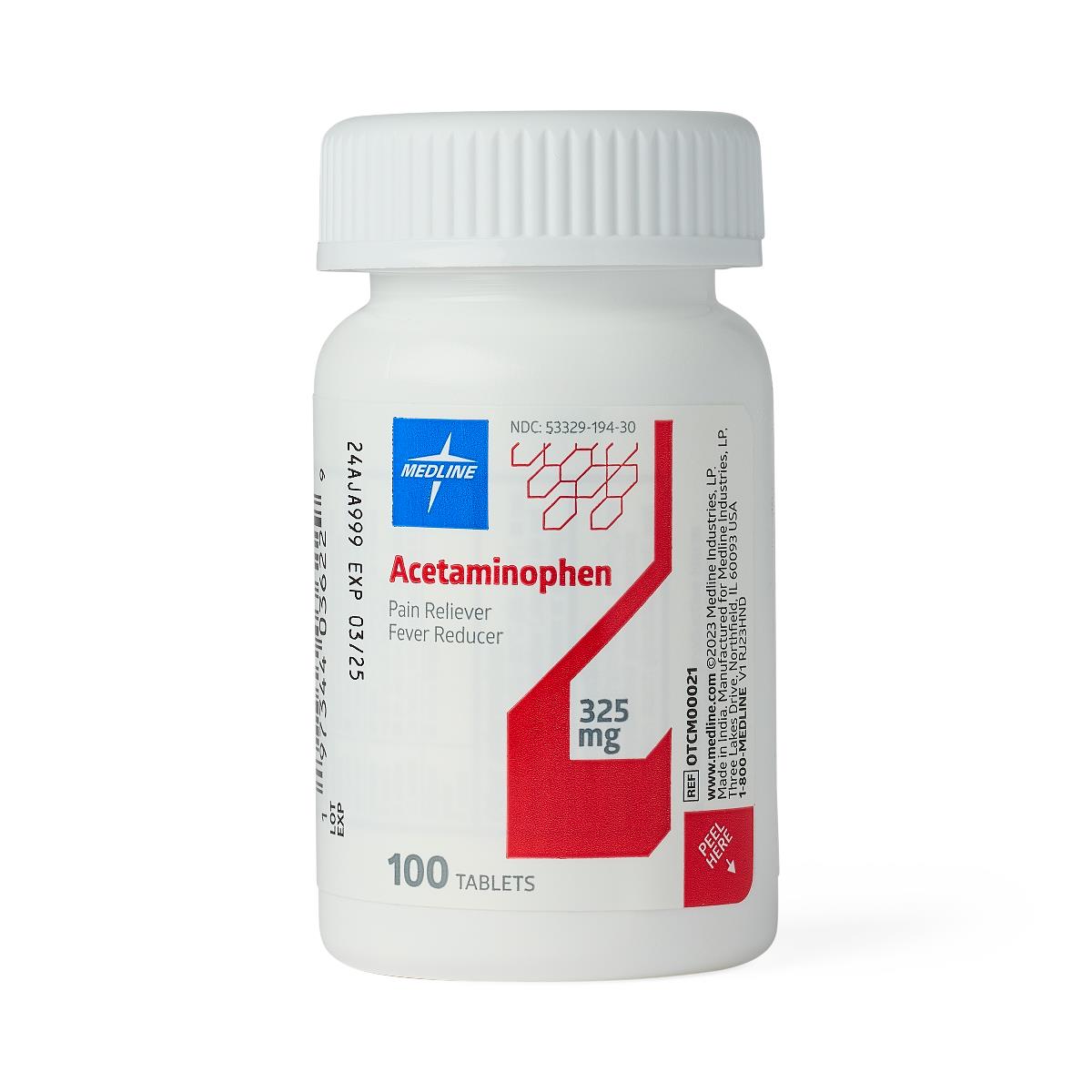 Medline Acetaminophen Tablets/Caplets