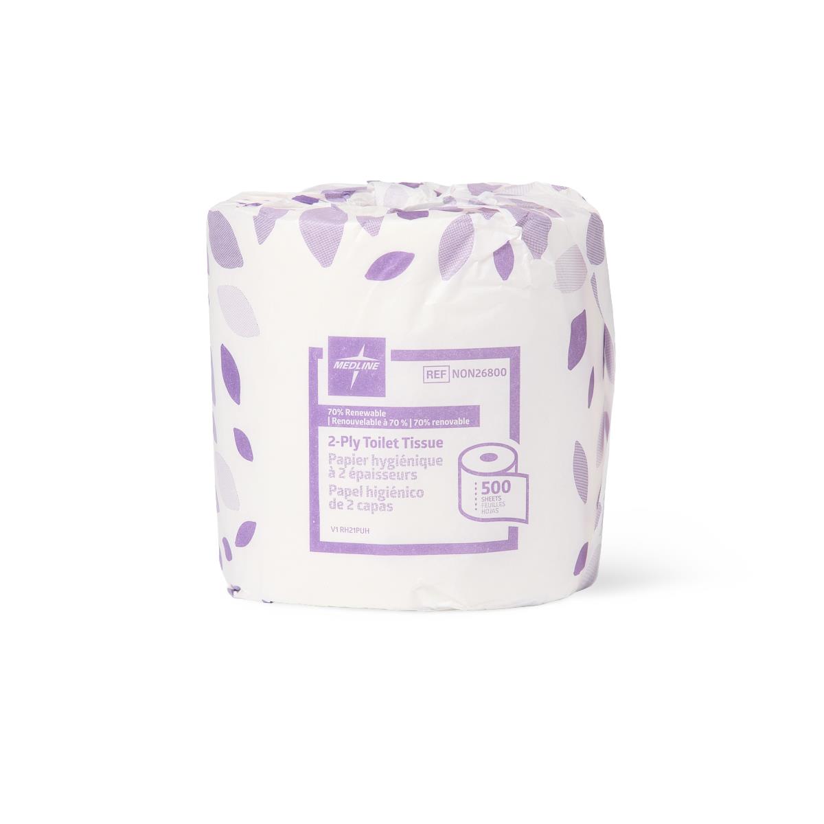 Medline Standard and Small Core Toilet Paper
