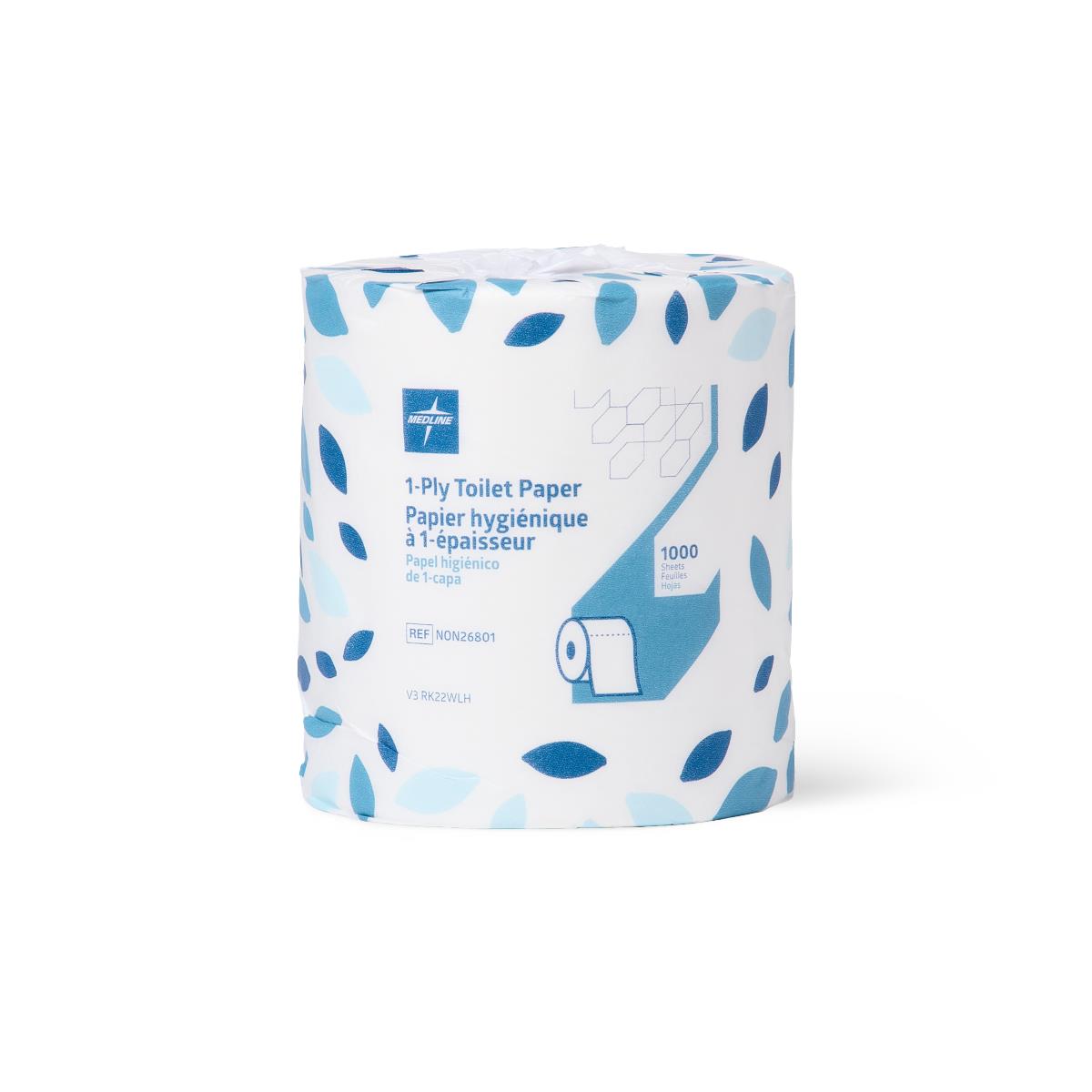 Medline Standard and Small Core Toilet Paper