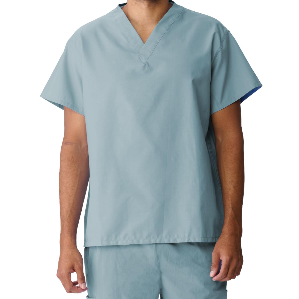 Medline AngelStat Unisex Reversible No Pocket Scrub Tops (Style 612)