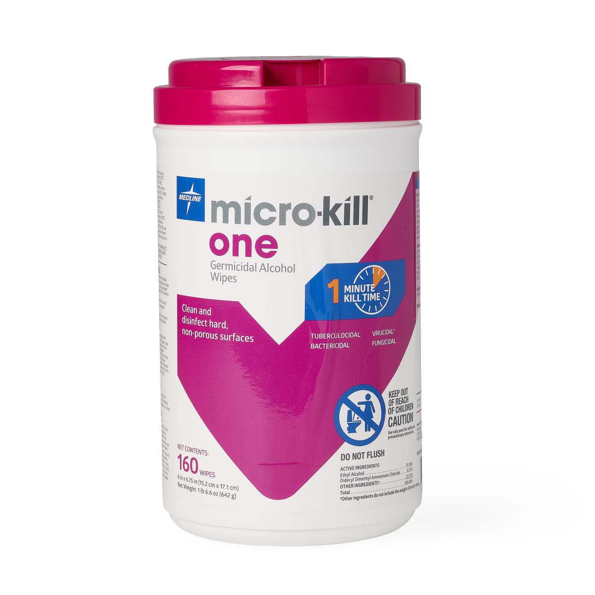 Medline Micro-Kill One Germicidal Alcohol Wipes