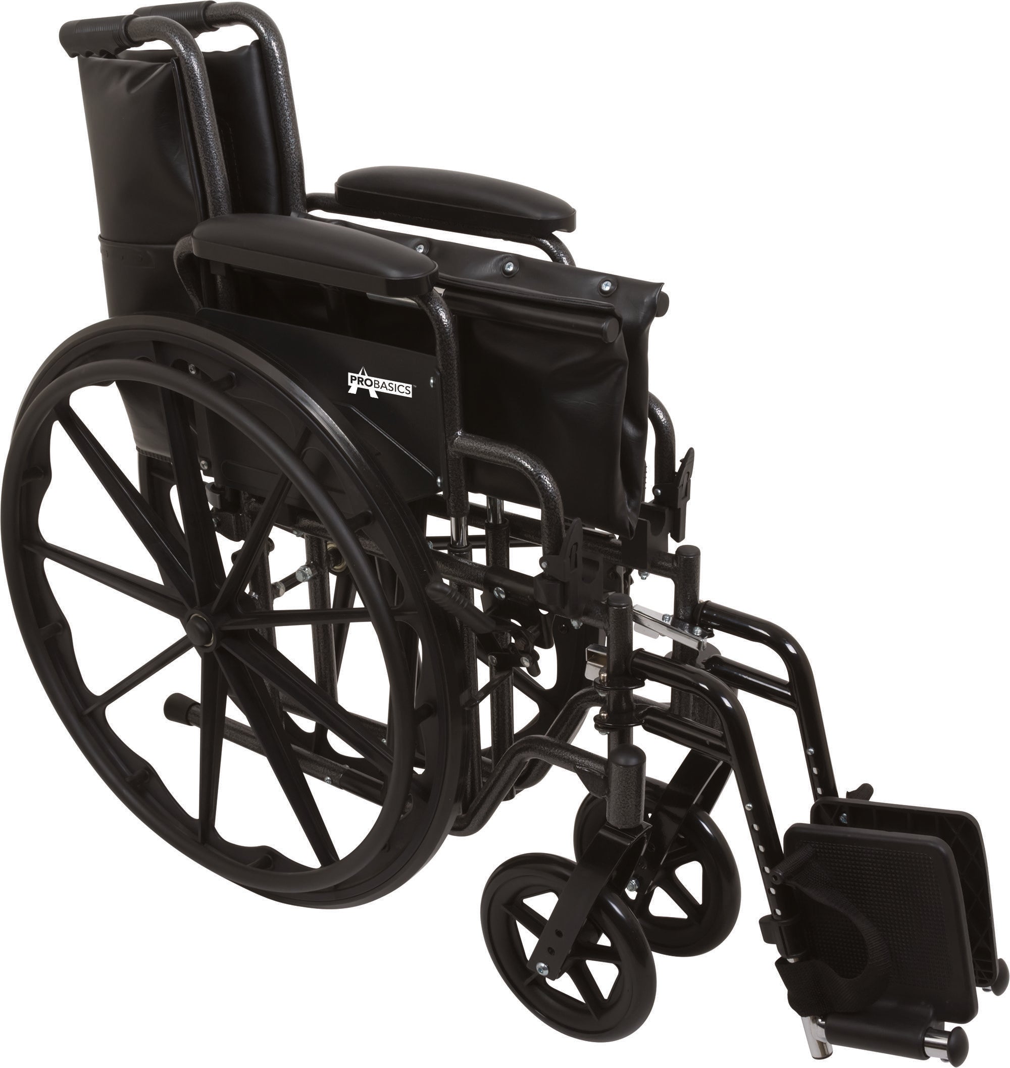 Compass Health ProBasics K2 Wheelchair with 18" x 16" Seat and Elevating Legrests