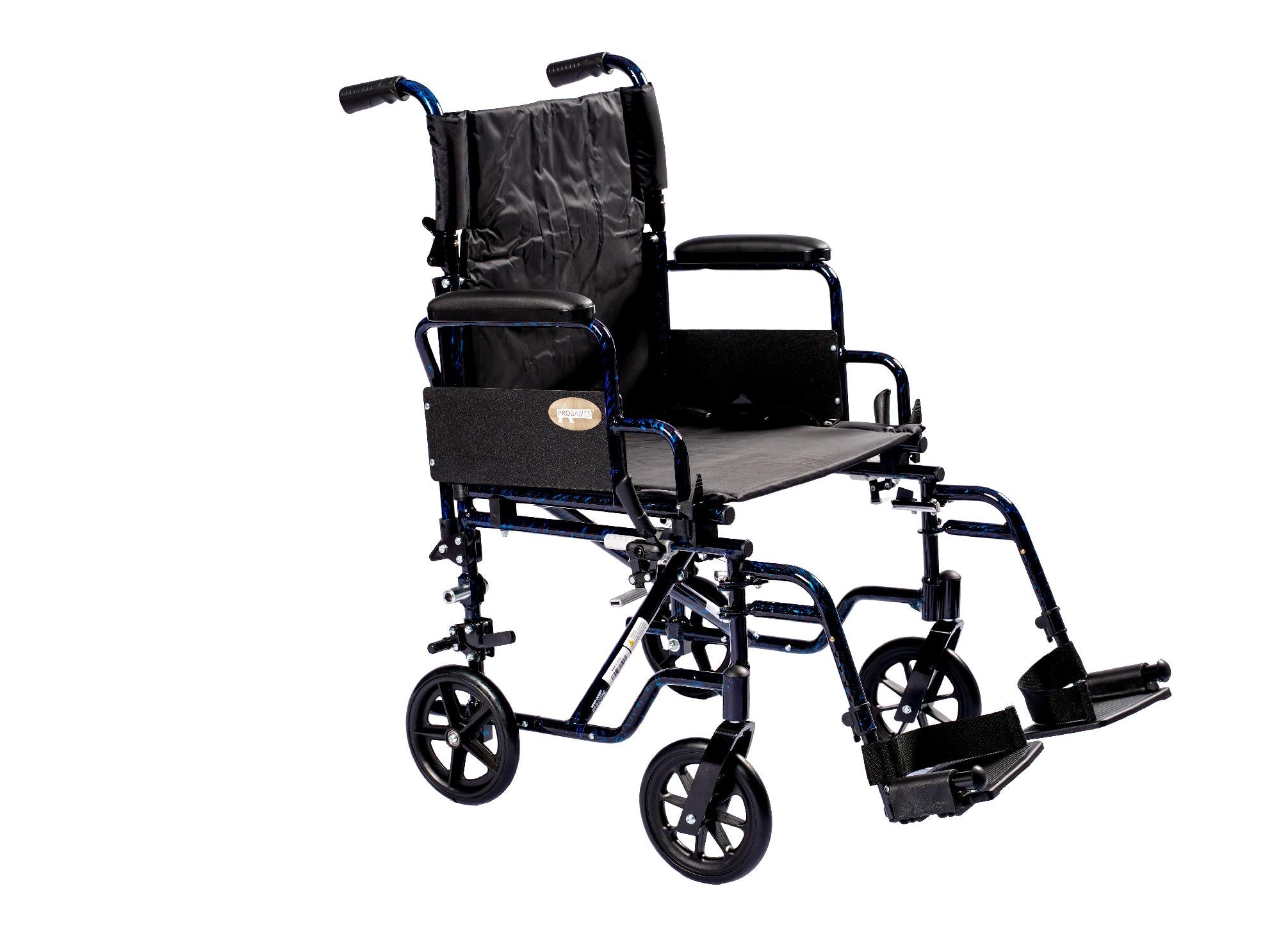 Compass Health ProBasics K4 Transformer Wheelchair with 20" x 16" Seat, Flip-Back Desk Arms and Swing-Away Footrests