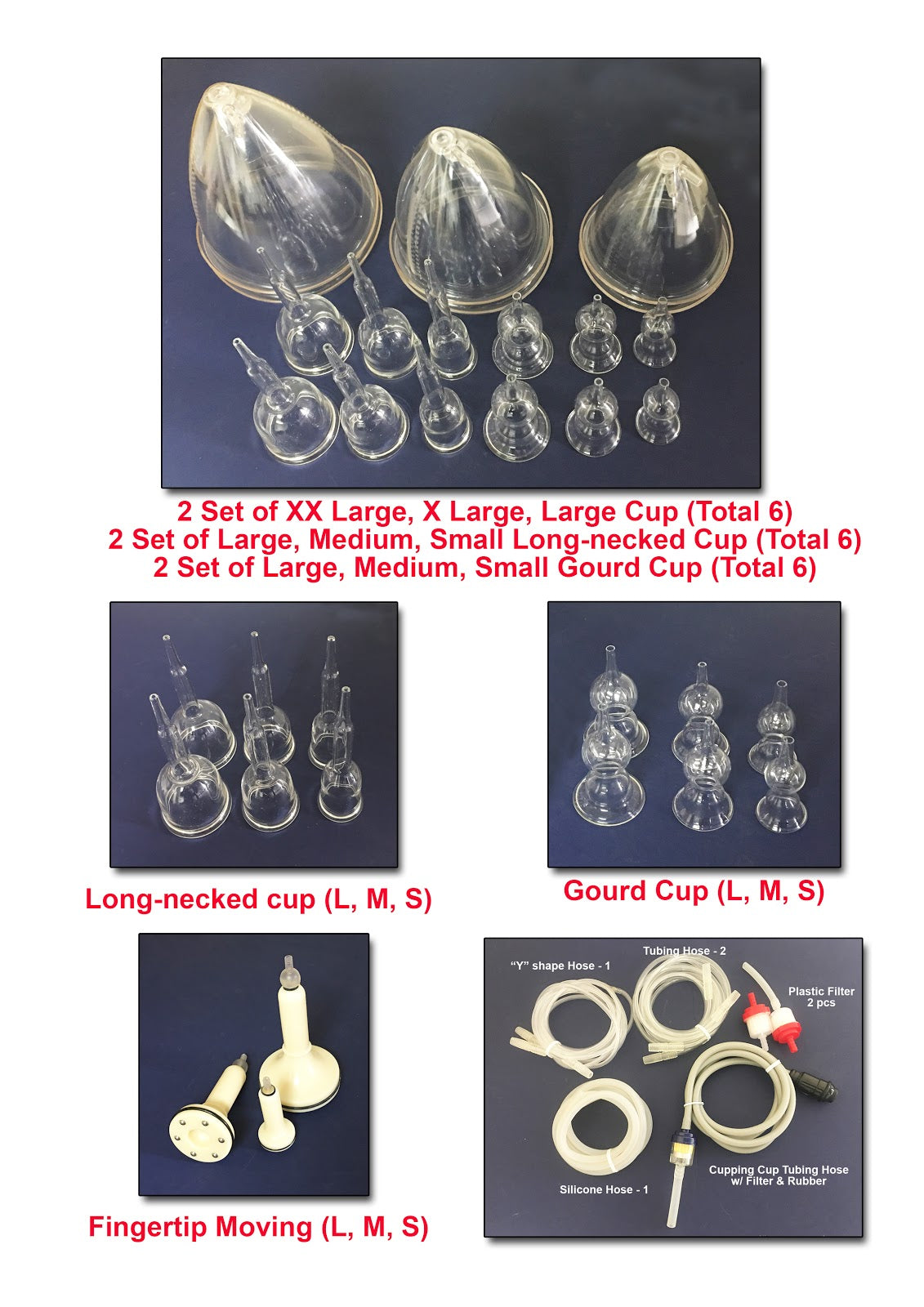 Neomedic PROFESSIONAL CUPPING CUP VACUUM SYSTEM (15x13x18 15 lbs)