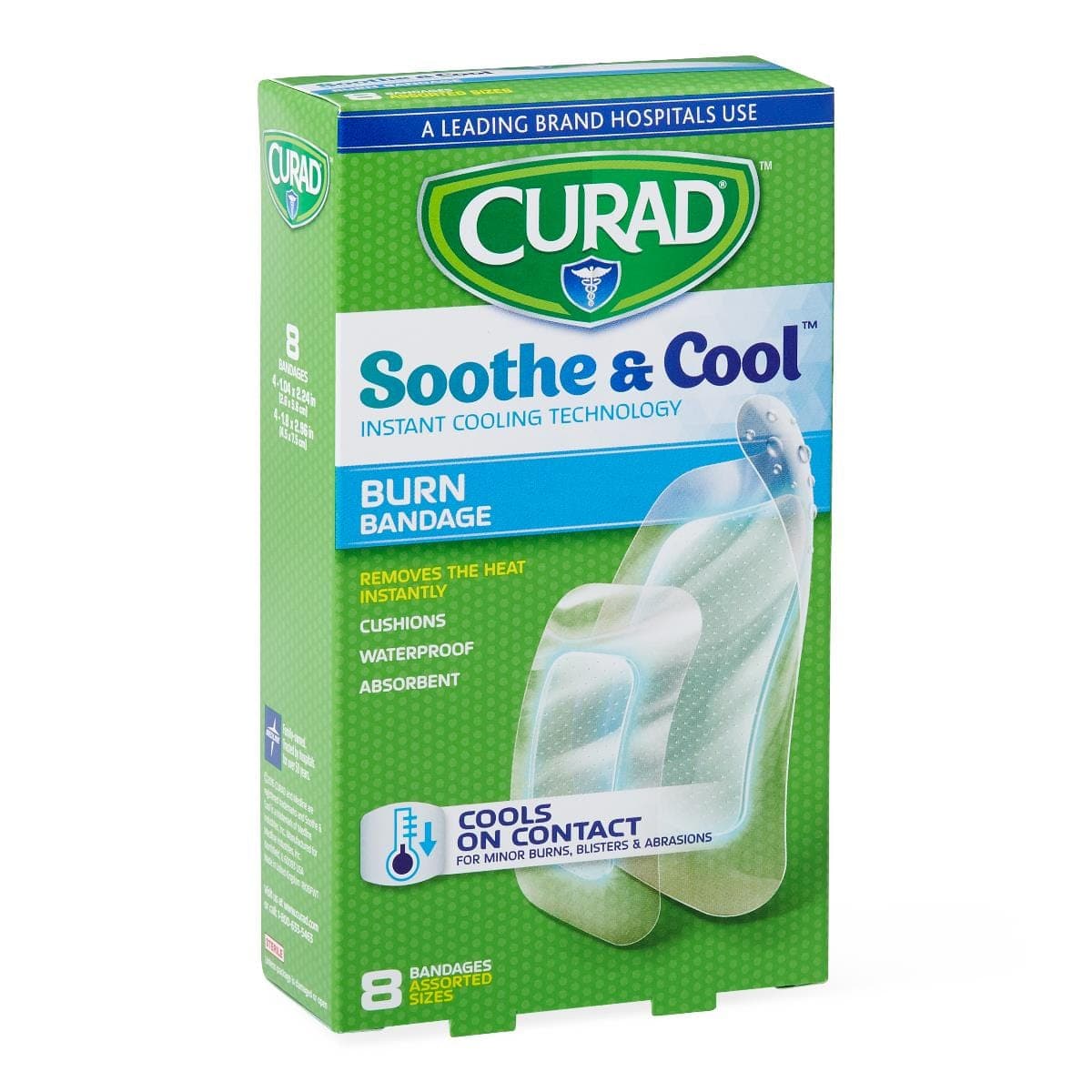 Medline Medline CURAD Soothe and Cool Clear Waterproof Hydrogel Bandages CUR5236V1H