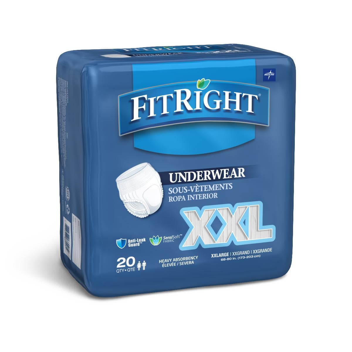 Medline Medline FitRight Heavy Absorbency Protective Underwear FIT700AZ