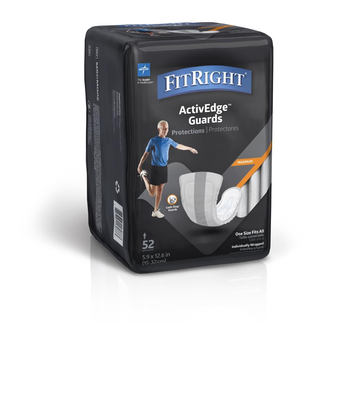 Medline Medline FitRight Active Guards for Men MSCMG02Z