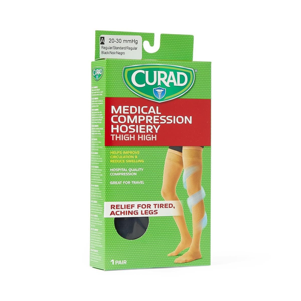 Medline Medline CURAD Thigh 20-30mmHg Compression Hosiery MDS1709ABH