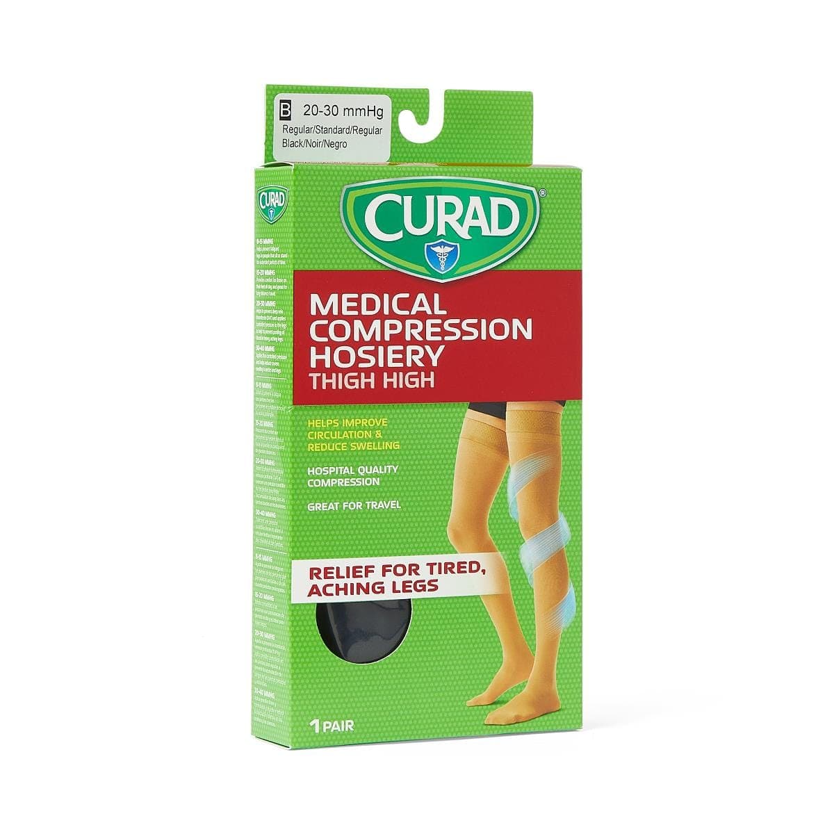 Medline Medline CURAD Thigh 20-30mmHg Compression Hosiery MDS1709BBH