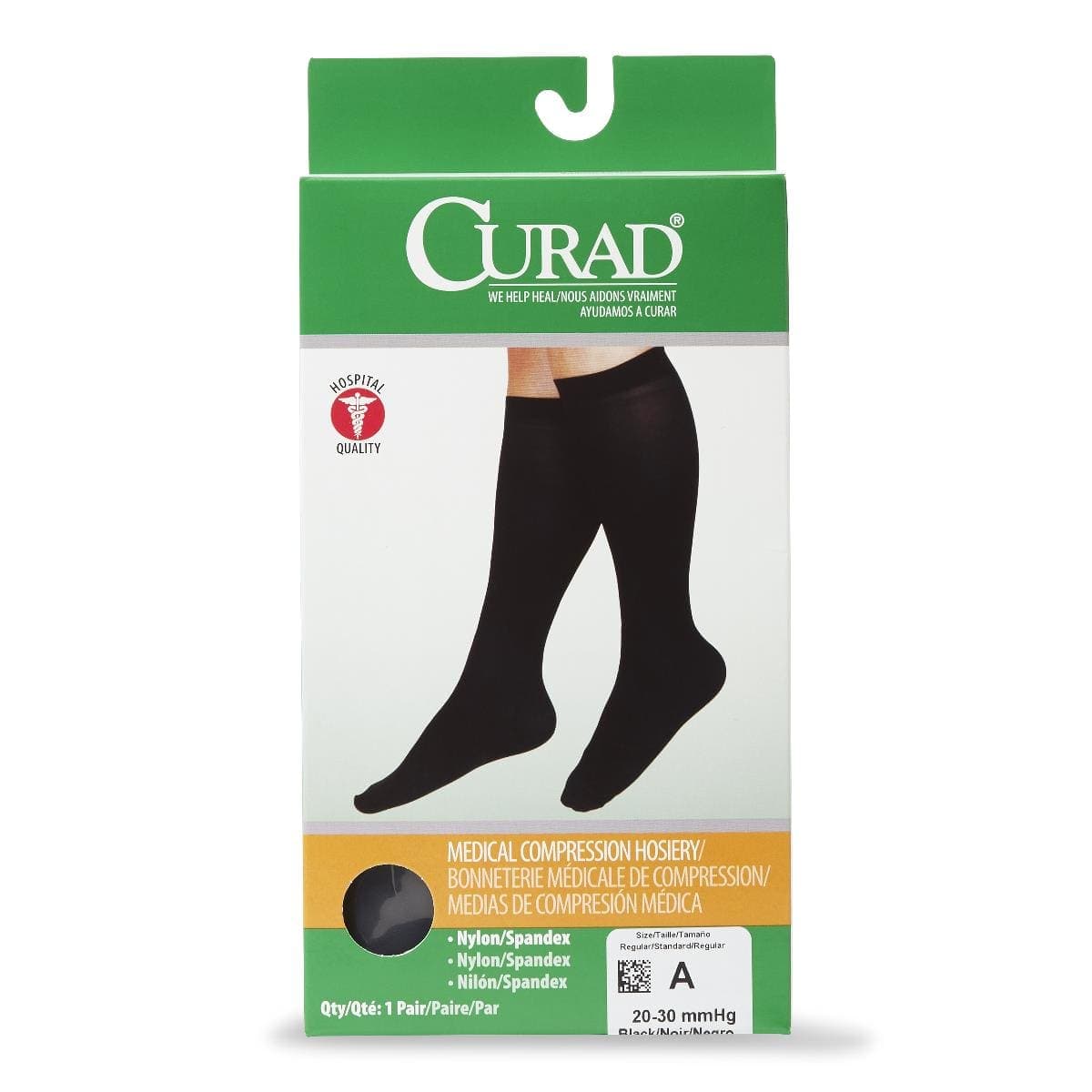 Medline Medline CURAD Knee 20-30mmHg Compression Hosiery MDS1703ABH