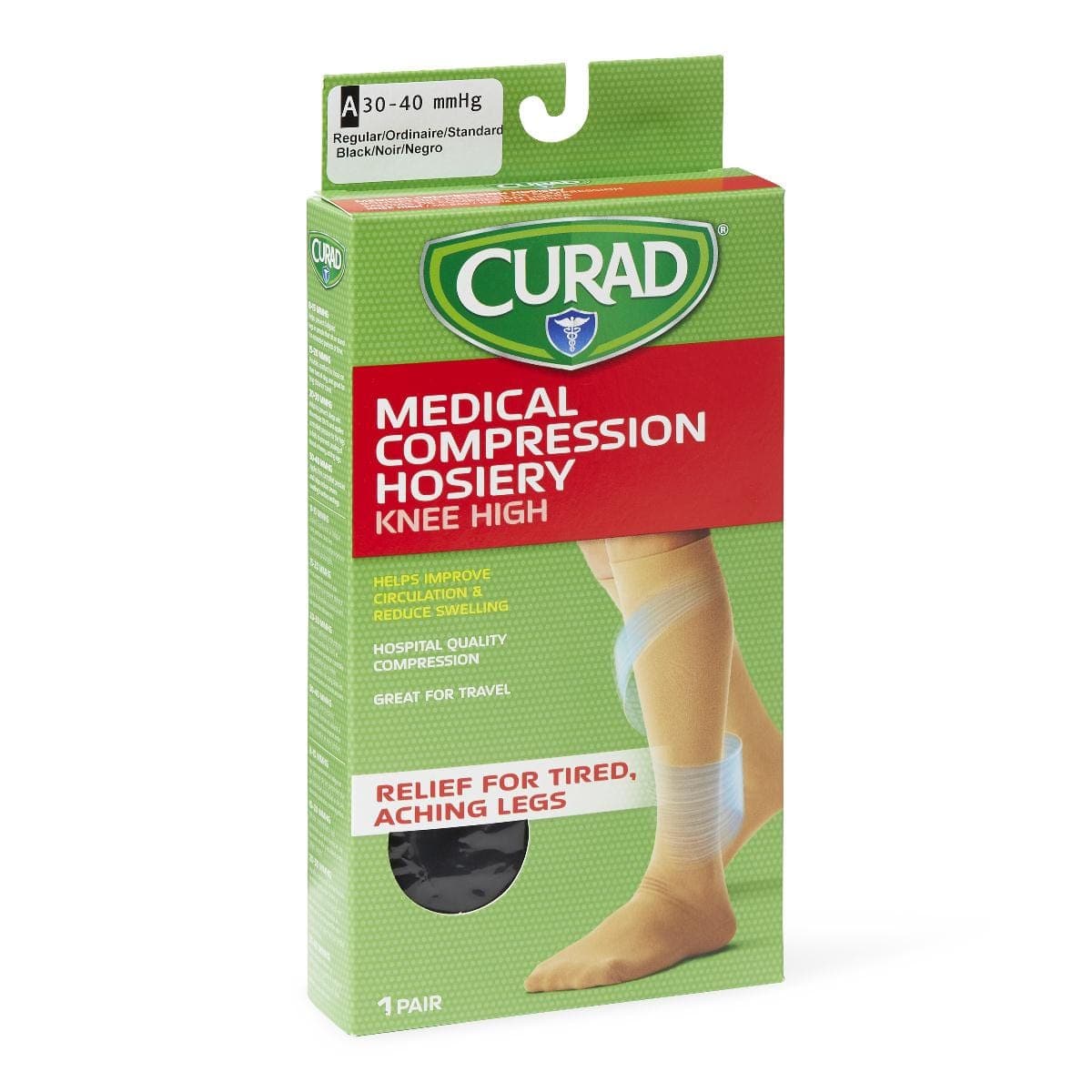 Medline Medline CURAD Knee 30-40mmHg Compression Hosiery MDS1705ABH