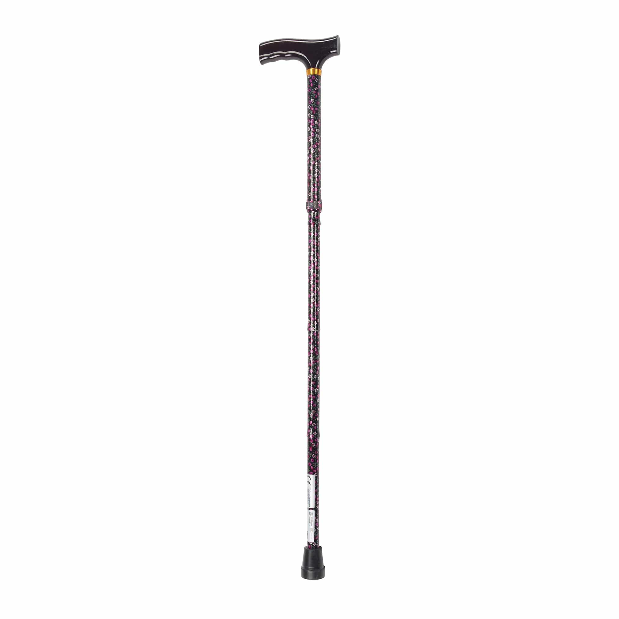 Drive Medical Drive Medical Lightweight Adjustable Folding Cane with T Handle 10304bf-1