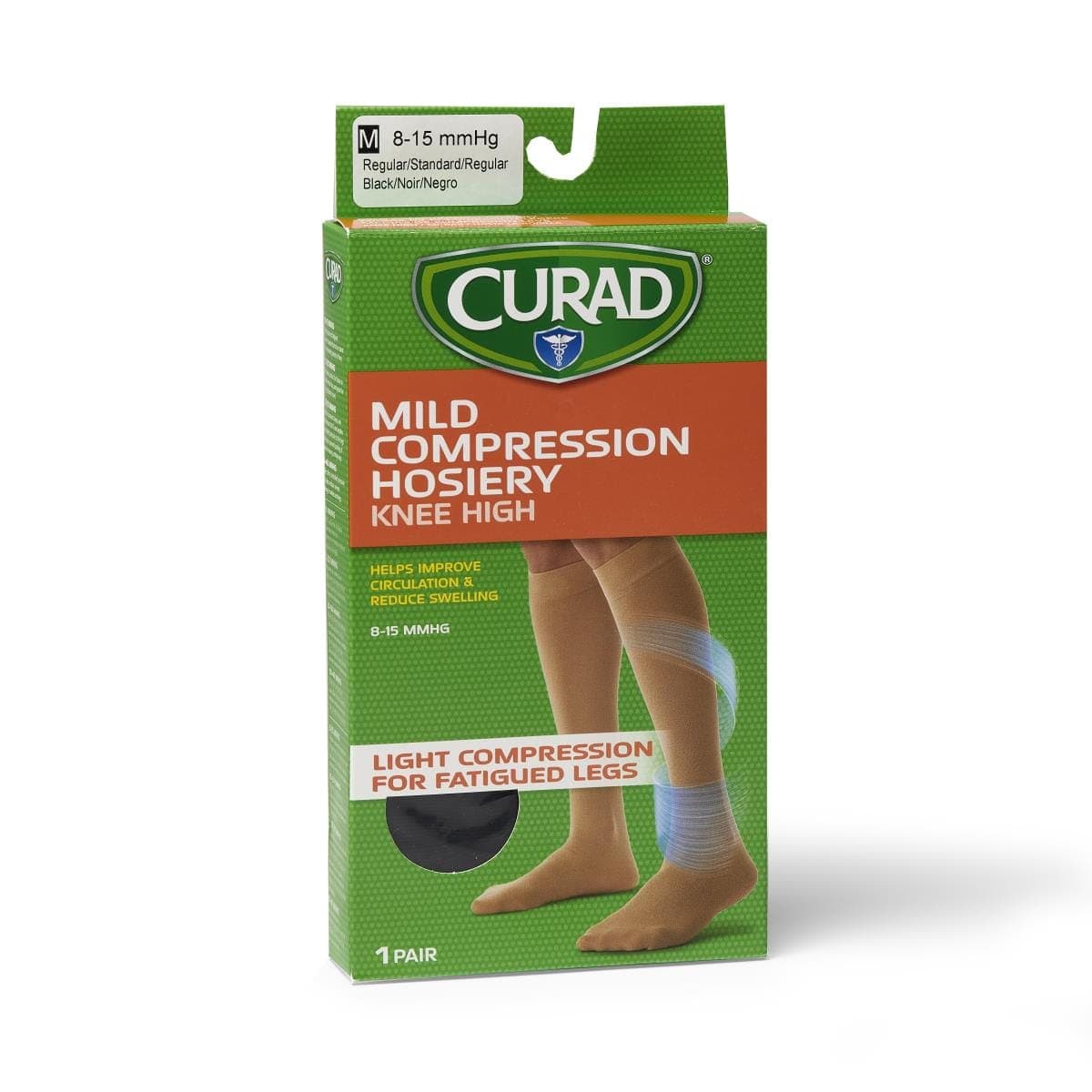 Medline Medline CURAD Knee 8-15mmHg Compression Hosiery MDS1713BBH