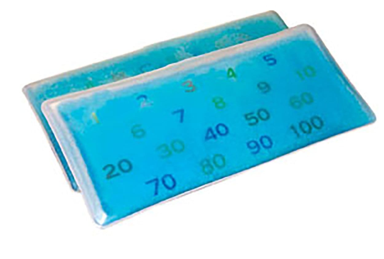 SkilCare SkilCare Gel Pad - Alphabet - Upper Case - Blue 914633