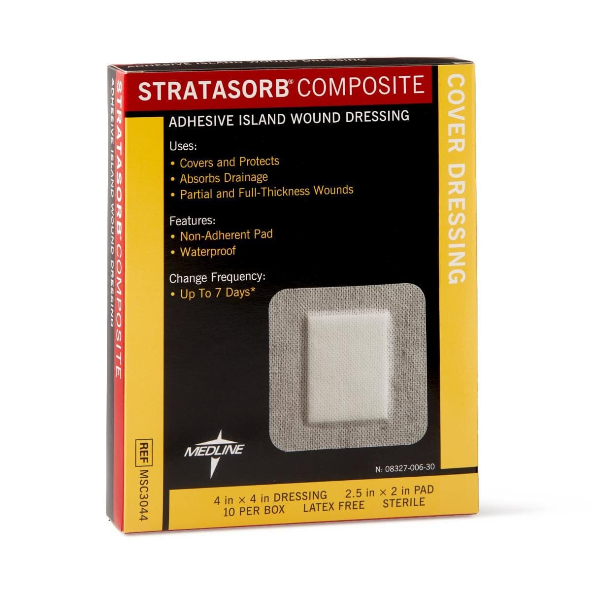 Medline Medline Stratasorb Waterproof Adhesive Island Wound Dressings MSC3044Z