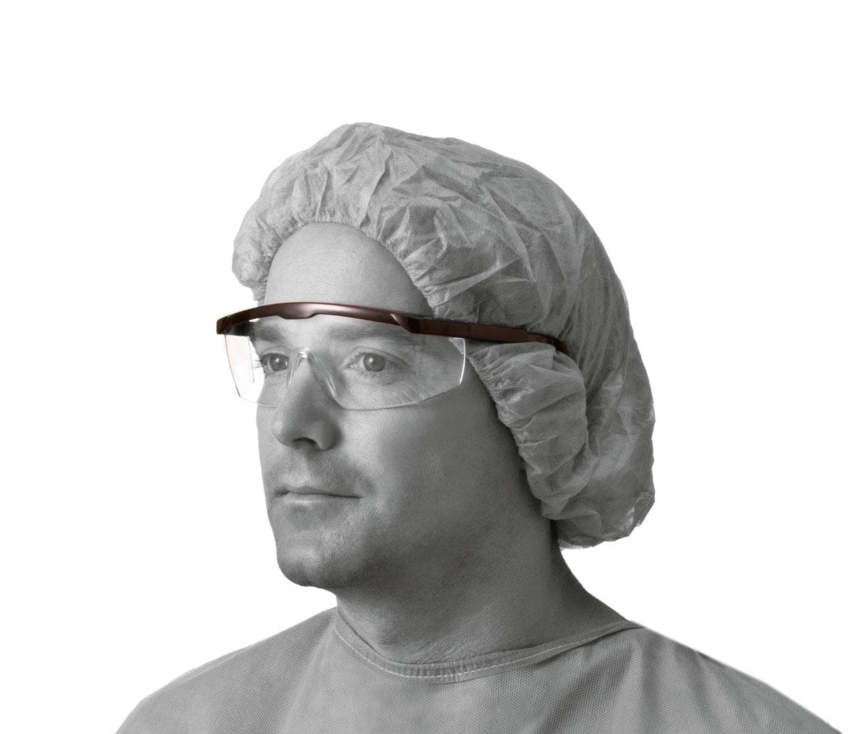 Medline Medline Clear Safety Glasses with Black Frame NON24774