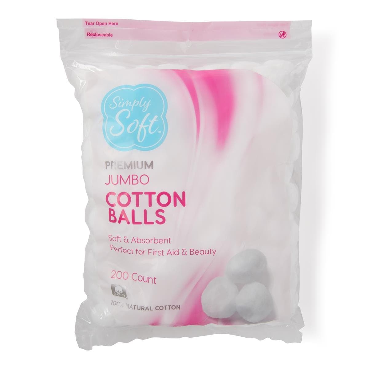 Medline Medline Simply Soft Premium Jumbo Cotton Balls RSS10003Z