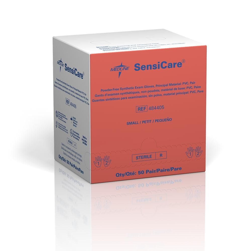 Medline Medline SensiCare Powder-Free Stretch Vinyl Sterile Exam Gloves 484405Z