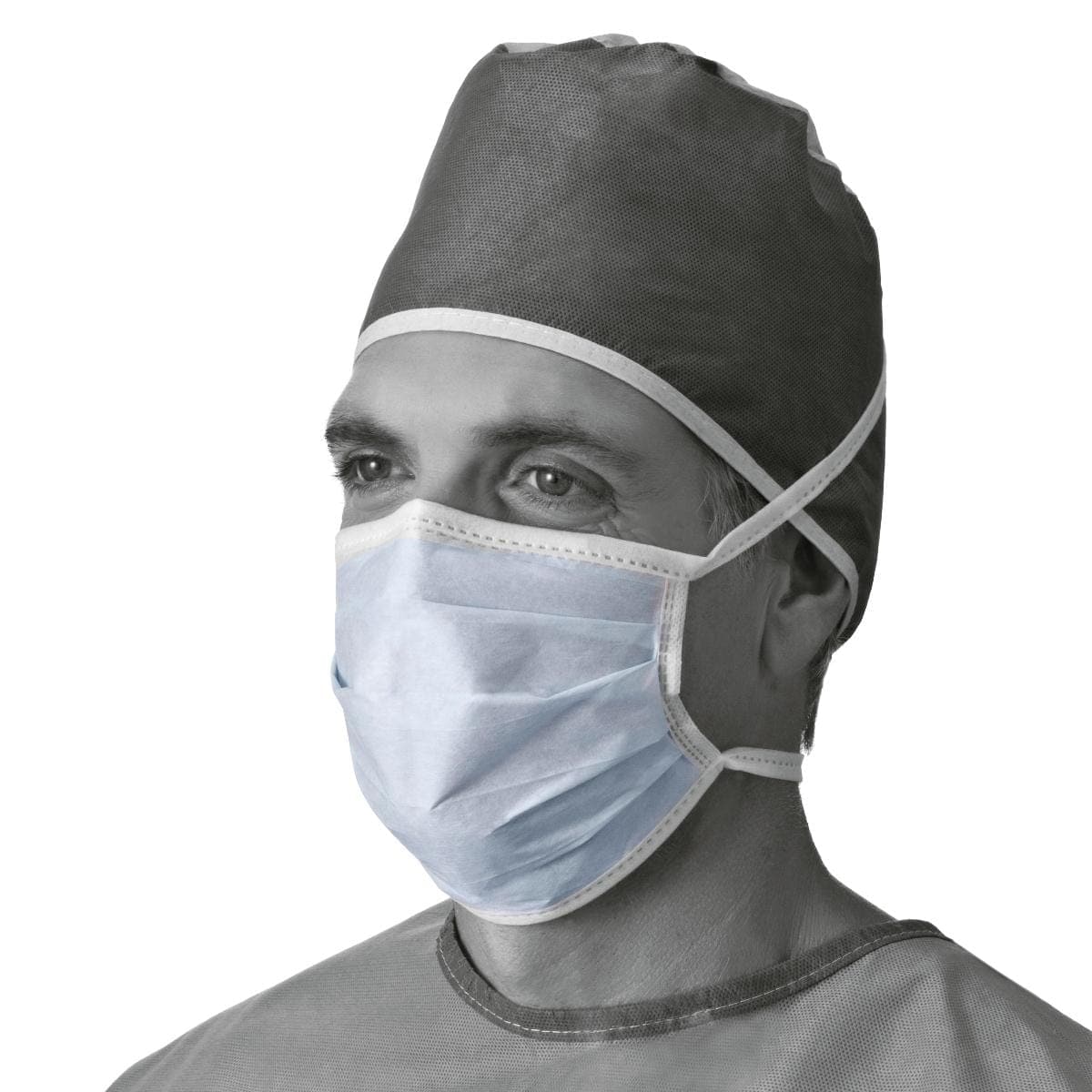 Medline Medline ASTM Level 1 Surgical Masks with Horizontal Ties NON27600Z