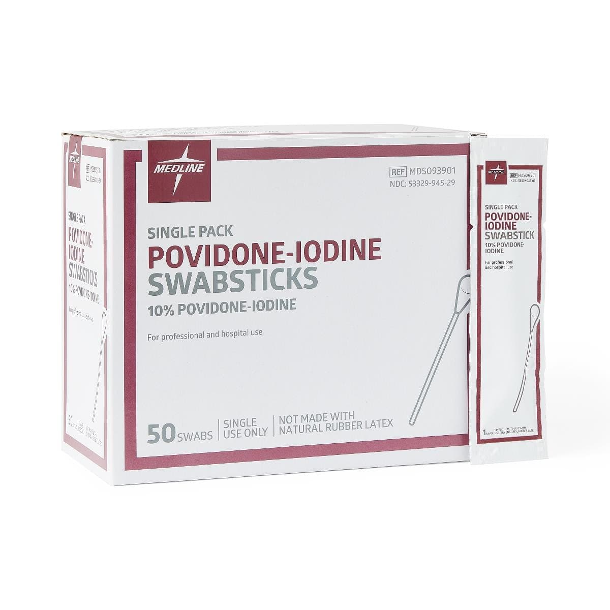 Medline Medline Povidone-Iodine PVP Swabsticks MDS093901ZZ