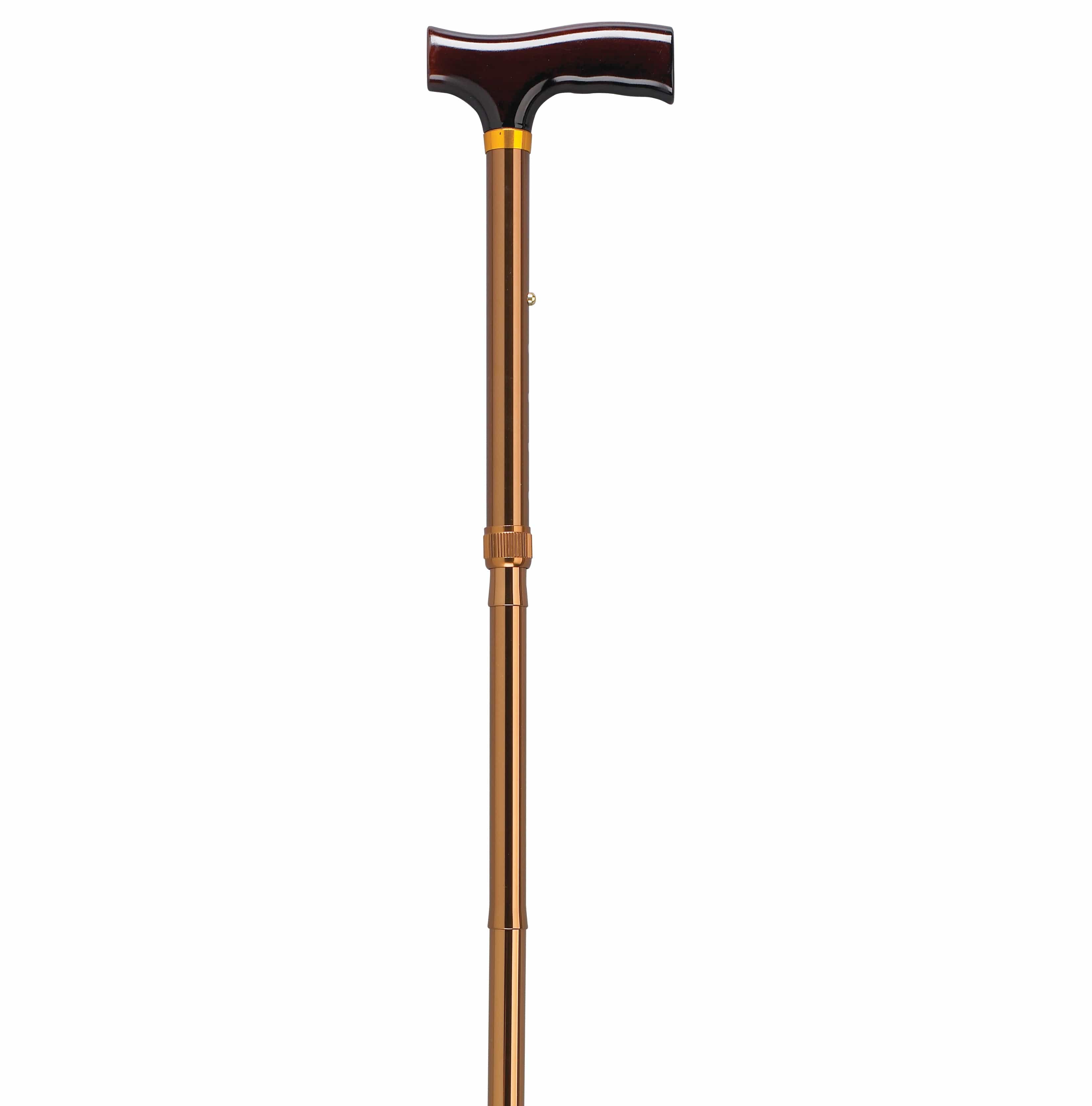 Drive Medical Drive Medical Lightweight Adjustable Folding Cane with T Handle rtl10304bz