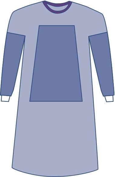 Medline Medline Sterile Fabric-Reinforced Aurora Surgical Gowns, Set-In Sleeve DYNJP2706